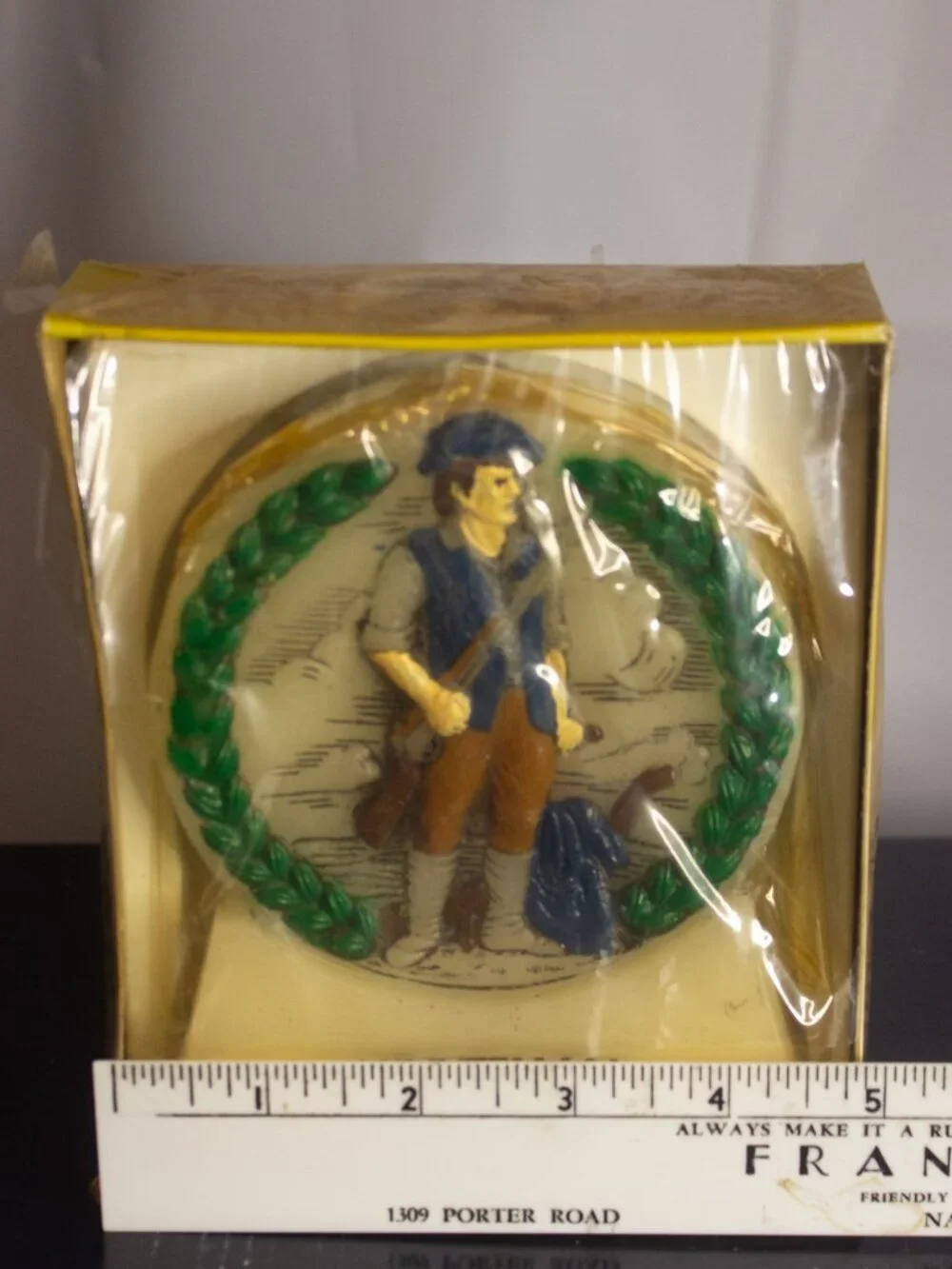 America's Heritage Candle Collection Vintage Minuteman New Old Stock 1970s Decor